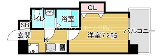 Luxe鶴見の間取り画像