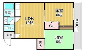 長居グランドハイツの間取り画像