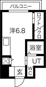 コーラルポワント難波WESTの間取り画像