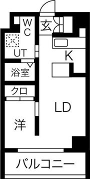 アイボリーポワント難波WESTの間取り画像