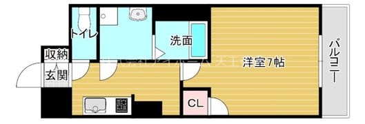 グランカーサ天王寺EASTの間取り画像