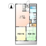 フローラルコートII番館の間取り画像
