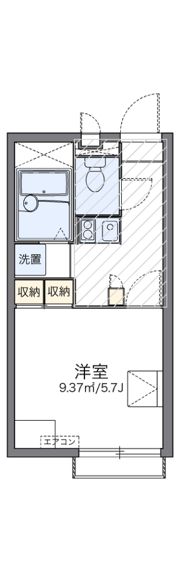 レオパレスサンオークの間取り画像