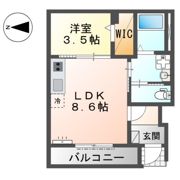 WEST SAWAの間取り画像