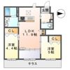 橿原市十市町アパート新築工事の間取り画像