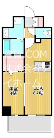 プレサンスOSAKA東中本エシデルの間取り画像
