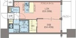 プレジオ難波EUROの間取り画像