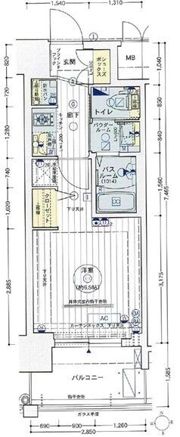 エステムコート難波Vブロードの間取り画像