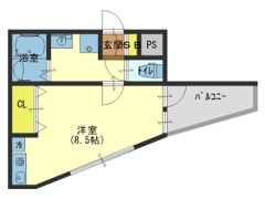 BL2緑橋駅前の間取り画像