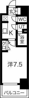 ファステート難波WESTディオンの間取り画像