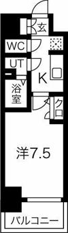 ファステート難波WESTディオンの間取り画像