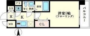 エスリード大阪シティグランツの間取り画像