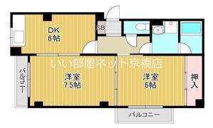 ベルダ中宮の間取り画像
