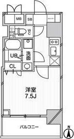 エグゼ難波南VIの間取り画像