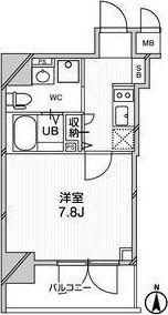 エグゼ難波南VIの間取り画像