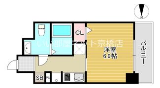 エイペックス北梅田の間取り画像