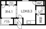 F asecia 新今里の間取り画像