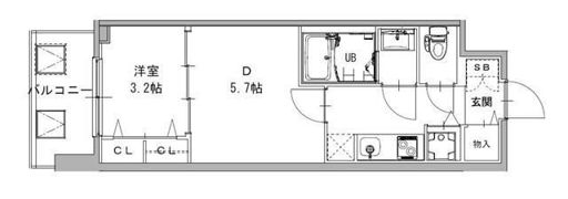 S-RESIDENCE日本橋Qualierの間取り画像