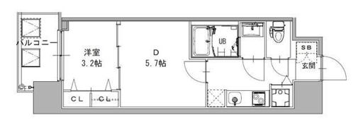 S-RESIDENCE日本橋Qualierの間取り画像