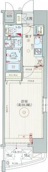 エステムコート難波 II アレグリアの間取り画像