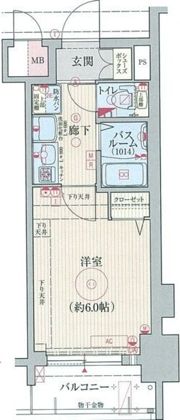 エステムコート難波センチュリオの間取り画像