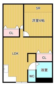 京橋第二コーポの間取り画像