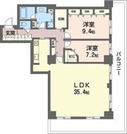 ローレルコート難波の間取り画像