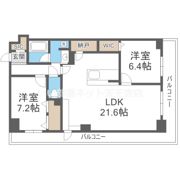 グランセジュール大国町の間取り画像