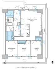 グランセジュール大国町の間取り画像