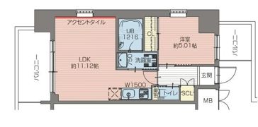 プレジオ難波の間取り画像