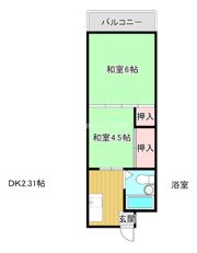 WESTヒルズ平野の間取り画像