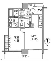 なんばグランドマスターズタワーの間取り画像