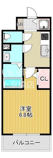 エスリード大阪京橋フロレゾンの間取り画像