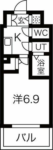 レジュールアッシュ難波MINAMIの間取り画像