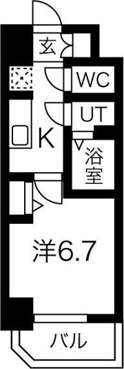 スプランディッド難波元町DUEの間取り画像
