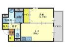 huit arbre上町台の間取り画像