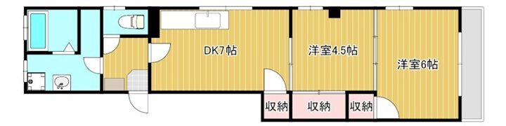 東マンションの間取り画像