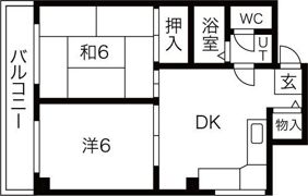アミティ北畠の間取り画像