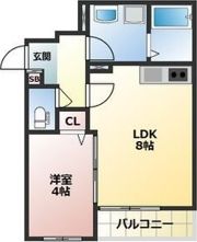 ALEGRIA住道IIの間取り画像