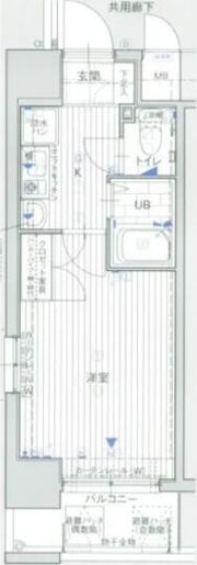 エスリード難波駅前の間取り画像