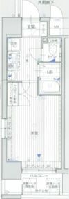 エスリード難波駅前の間取り画像