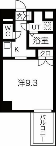 クレアート難波南の間取り画像
