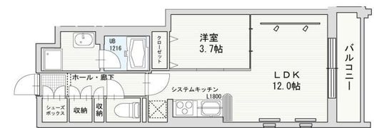 URBAN TERRACE ABENOの間取り画像