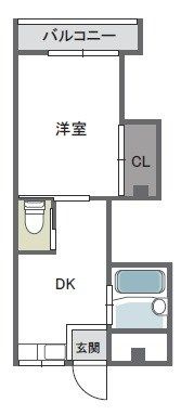 マンション華の間取り画像