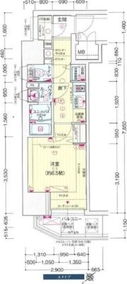 ララプレイス難波シエールの間取り画像