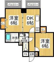 CITY SPIRE難波プレミアの間取り画像