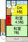 小路ハウス右棟の間取り画像