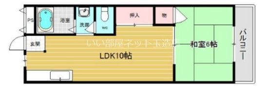 グリーンハイツ竜田の間取り画像