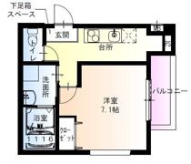 フジパレス出来島II番館の間取り画像