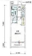 リアコート北田辺の間取り画像